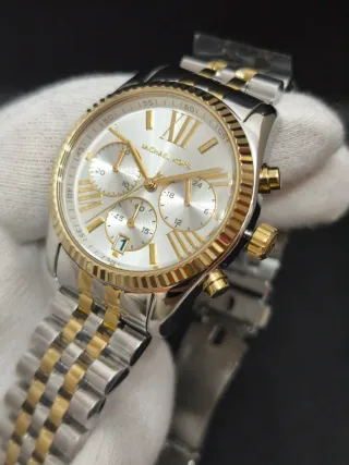 Reloj Michael Kors Mujer Bicolor Dorado y Plata