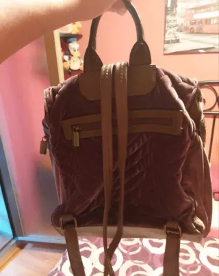 Bolso Mochila Bosanova Terciopelo