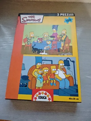 2 Puzzles Simpsons Educa 100 piezas