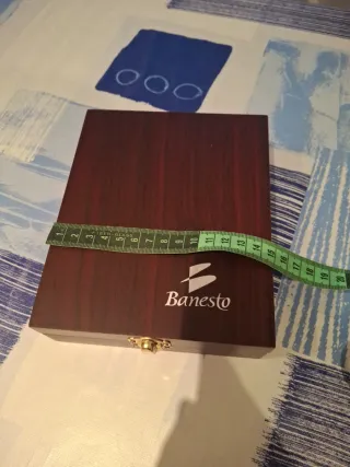 Caja vintage Publicidad Banesto Madera