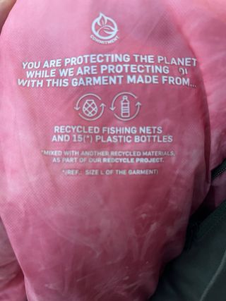 Chaqueta Ternua mujer verde y rosa