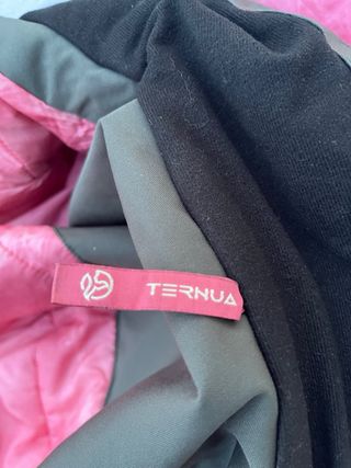 Chaqueta Ternua mujer verde y rosa