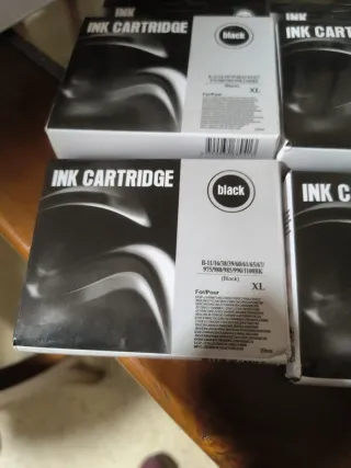 4 Cartuchos Tinta ink cartridge Negro XL