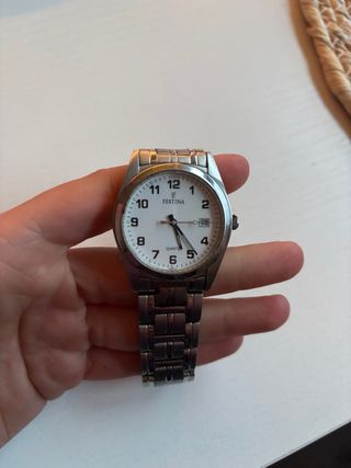 Reloj Festina Hombre Plata y Blanco