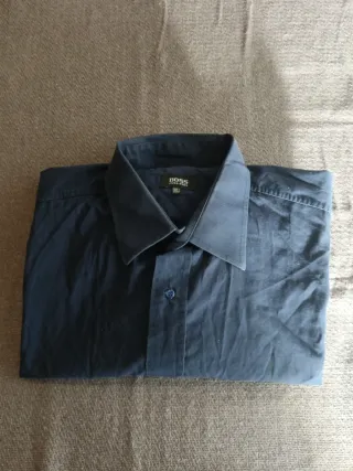Camisa Hugo Boss Azul