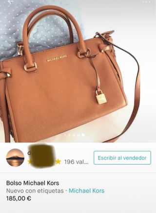 Bolso Piel Michael Kors Marrón Auténtico