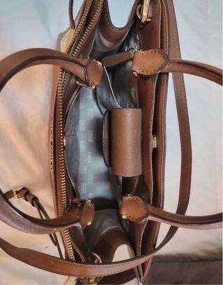 Bolso Piel Michael Kors Marrón Auténtico