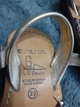 Sandalias Niña C. Ortuño Talla 22 Glitter