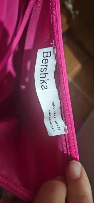 Vestido rosa tirantes talla única