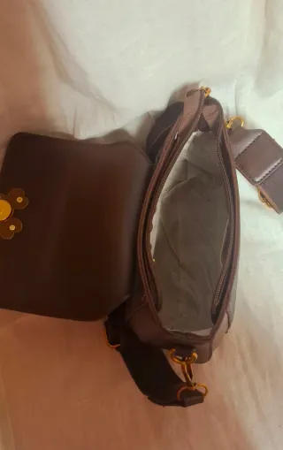 Borsa tracolla Mickey marrone