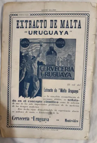 Revista Centro gallego Montevideo 1920