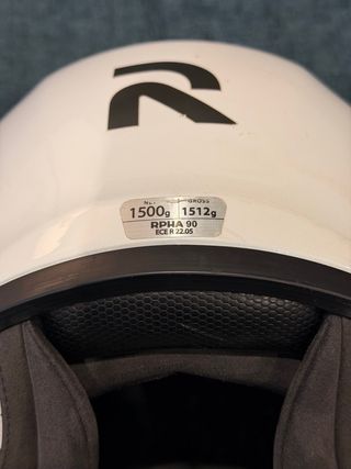 Casco HJC RPHA 90 Blanco Visera Negra talla L