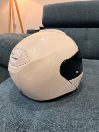 Casco HJC RPHA 90 Blanco Visera Negra talla L