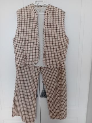 Conjunto cuadritos. Regalonjersey para poner debaj