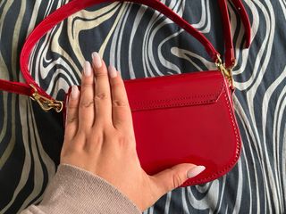 Bolso Diesel Rojo Charol