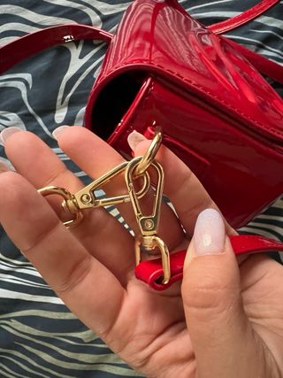 Bolso Diesel Rojo Charol