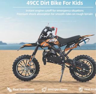 Pitbike Motocross 49cc Negro/Naranja