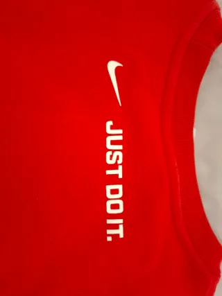 Sudadera Nike Roja Logo Swoosh
