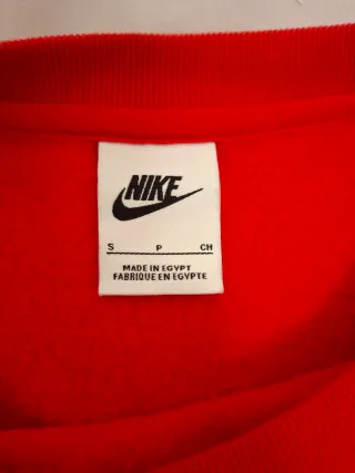 Sudadera Nike Roja Logo Swoosh