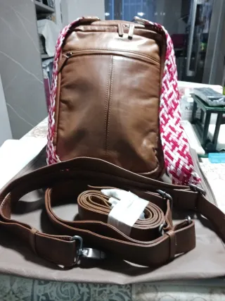 Mochila Salvador Bachiller Cuero Marrón