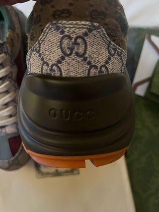 Zapatos Gucci Rhyton GG Supreme Marrón/Naranja
