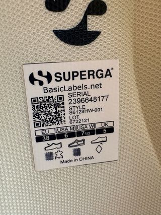 Superga 38 Training 9TS S Beige/Bianco Donna