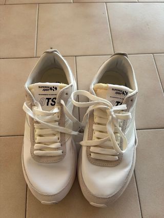 Superga 38 Training 9TS S Beige/Bianco Donna