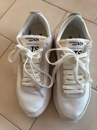 Superga 38 Training 9TS S Beige/Bianco Donna