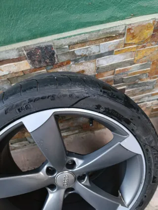 4 Llantas Audi Rotor con Neumáticos