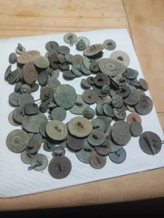 Lote botones antiguos