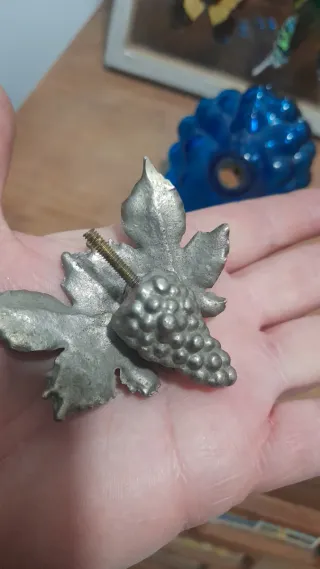 Bottiglia vintage vetro sfumato blu