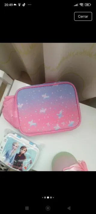 Set infantil lonchera,nevera y botella