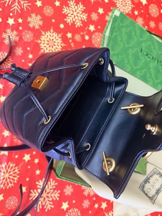 Zaino GUCCI GG Marmont nero in pelle