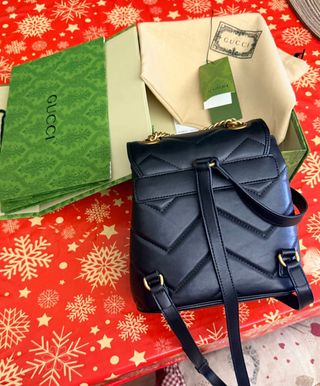 Zaino GUCCI GG Marmont nero in pelle