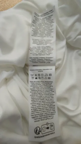 Vestido Vila blanco talla M