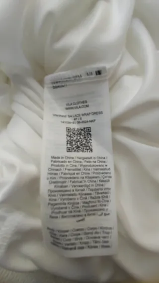 Vestido Vila blanco talla M