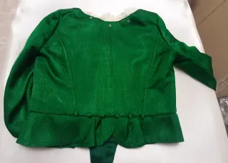 Traje de Fallera verde y oro
