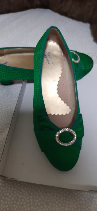 Traje de Fallera verde y oro