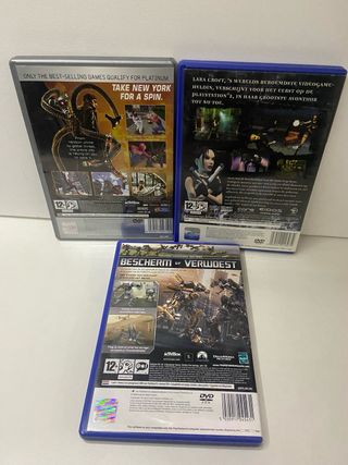 Pack 3 Juegos PS2: Tomb Raider, Spider-Man 2, Tran