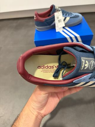 Zapatillas Adidas Gazelle Indoor Azul/Burdeos Tall