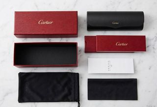 Gafas Cartier Signature C Azules y Doradas