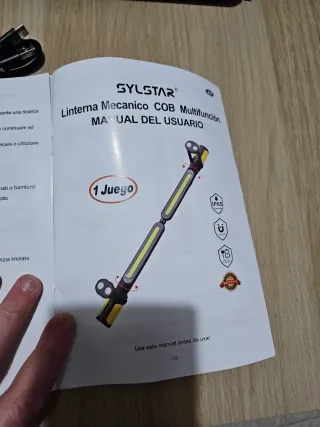 2 Linternas LED Trabajo Imantadas 10w con sensor