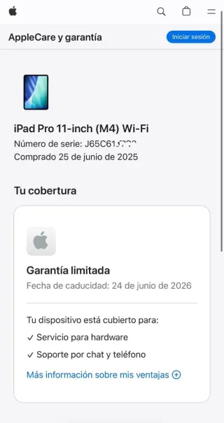 iPad Pro M4 GARANTIA