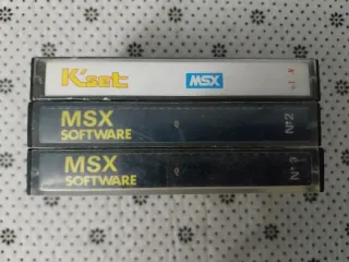 3 CASETS ORDENADOR MSX
