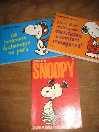 LOTTO 3 LIBRI SNOOPY FUMETTO CHARLIE BROWN LINUS