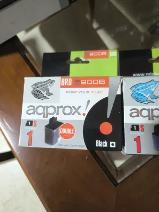Cartuchos de Tinta aqprox Black y Cyan
