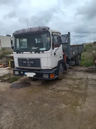 Camión basculante grua