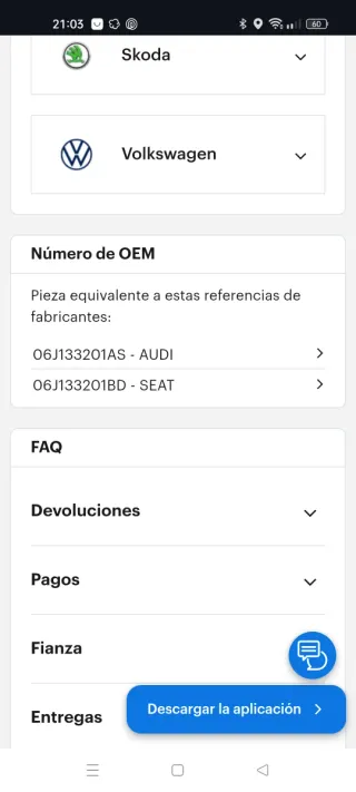 Colector de Admisión Volkswagen TSI/TFSI