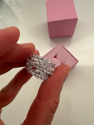 Anillo Swarovski Pave Talla 55