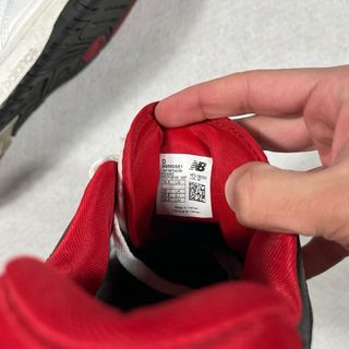 New Balance 550 White Red Size 44.5